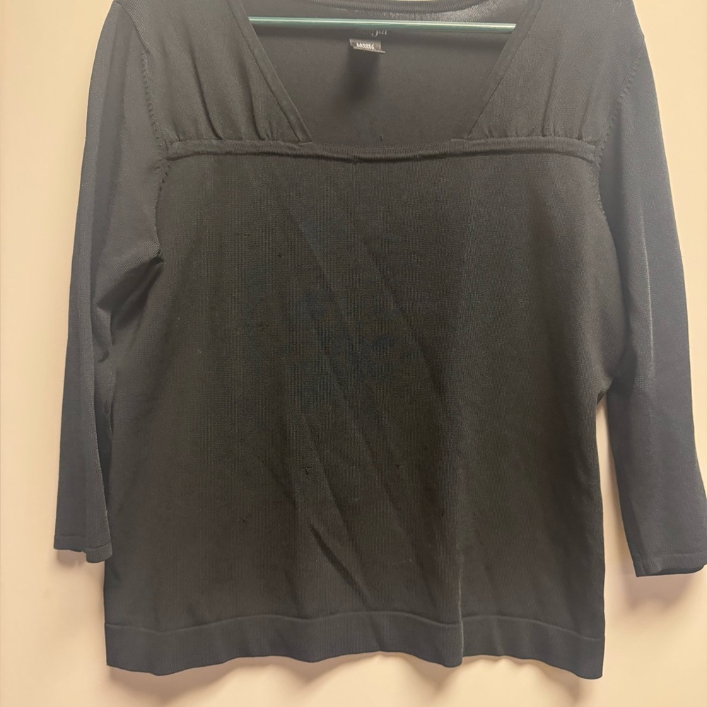 East 5th Black V-Neck Blouse
